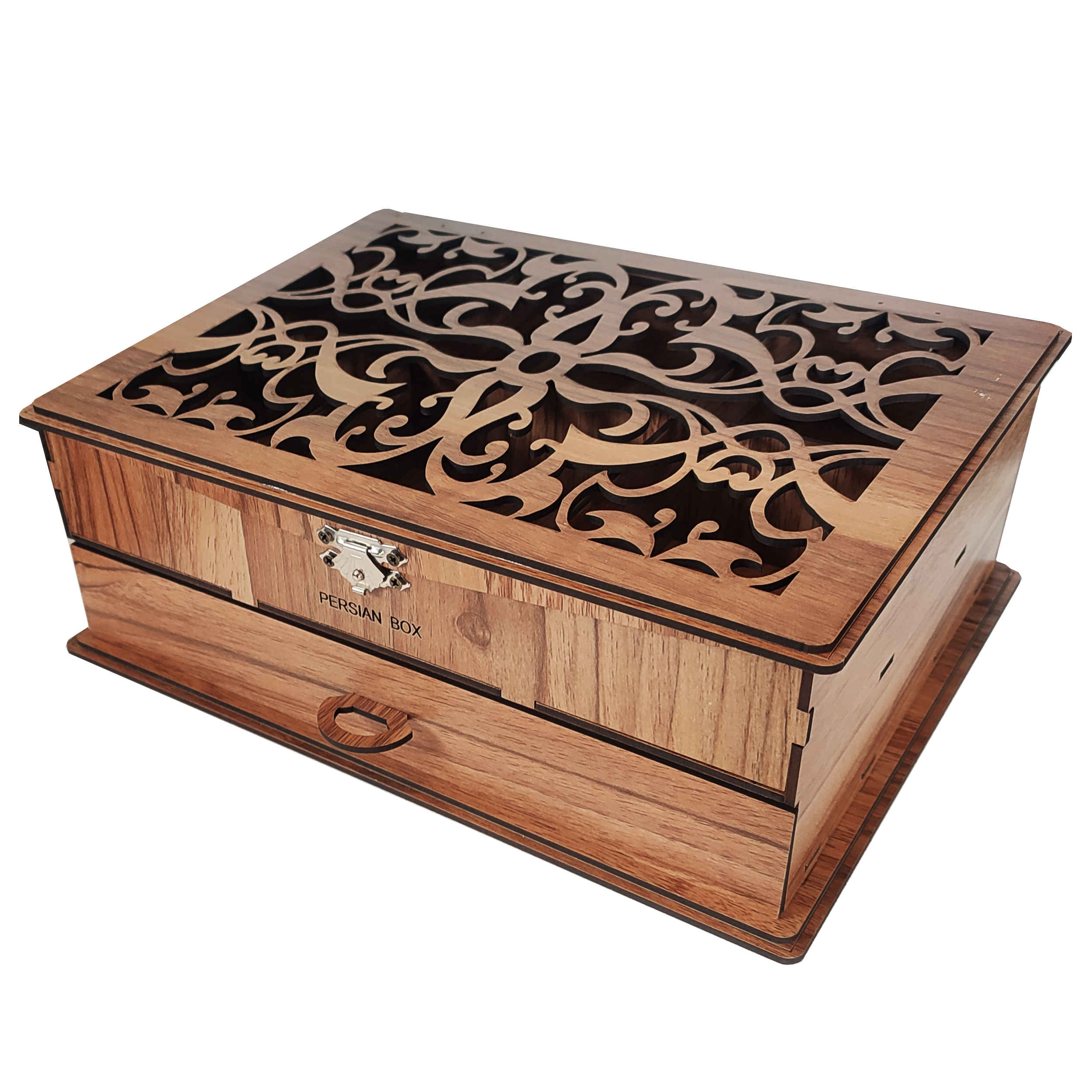 Teebeutelaufbewahrung aus Holz mit 6 Fächern für eine vielfältige Teeauswahl