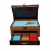 Holz-Nähbox mit elegantem Termeh-Design