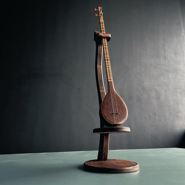 Holzständer für Setar-Instrument luxuriös handgefertigt