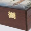 Holz-Teebeutel-Organizer-Box mit 4 Fächern im traditionellen Design