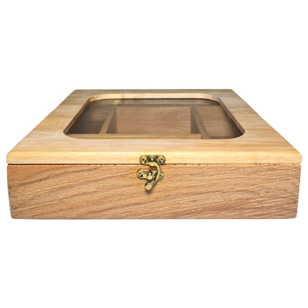 Holz-Teebeutel-Aufbewahrungsbox mit 5 Fächern – vielseitig einsetzbar