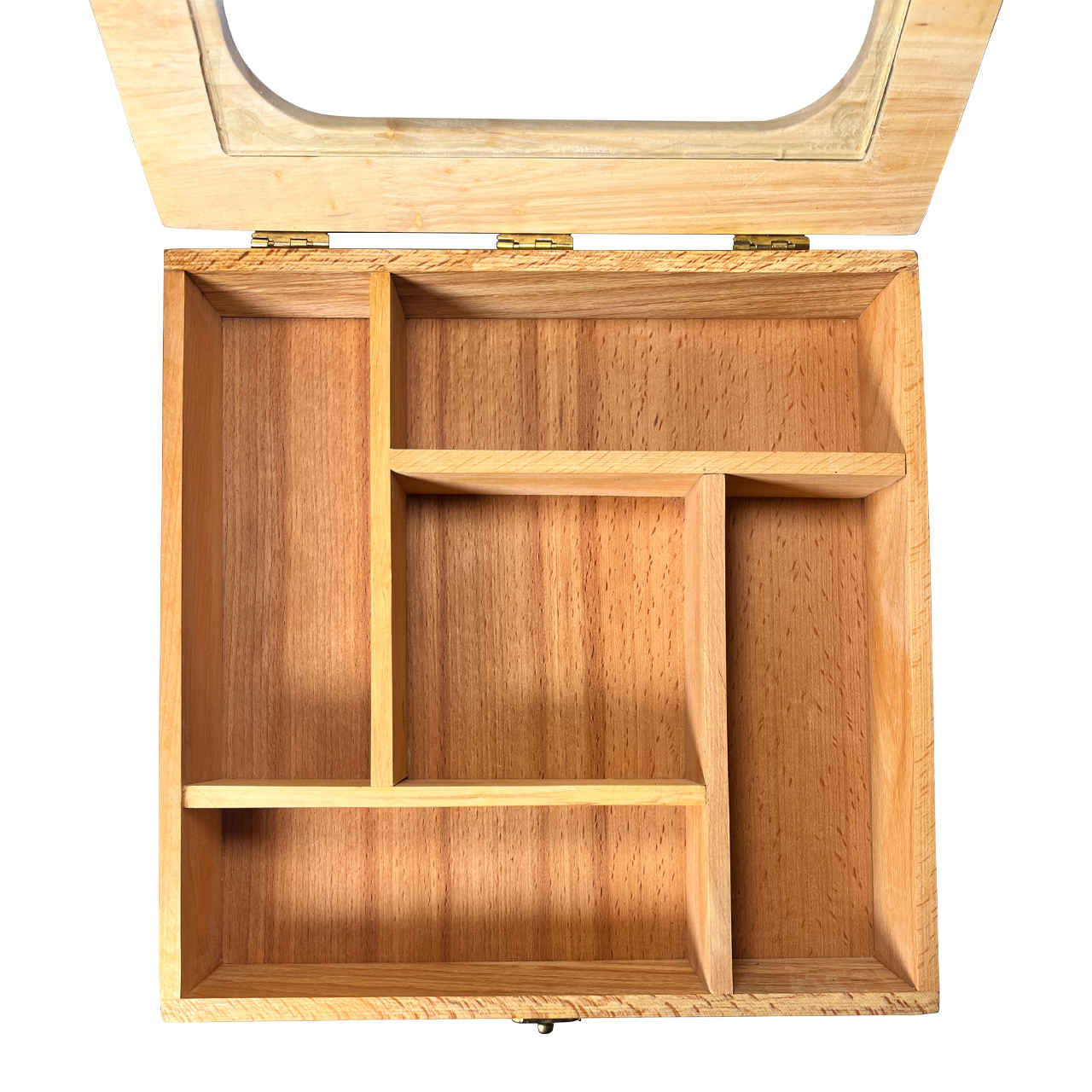 Holz-Teebeutel-Aufbewahrungsbox mit 5 Fächern – vielseitig einsetzbar