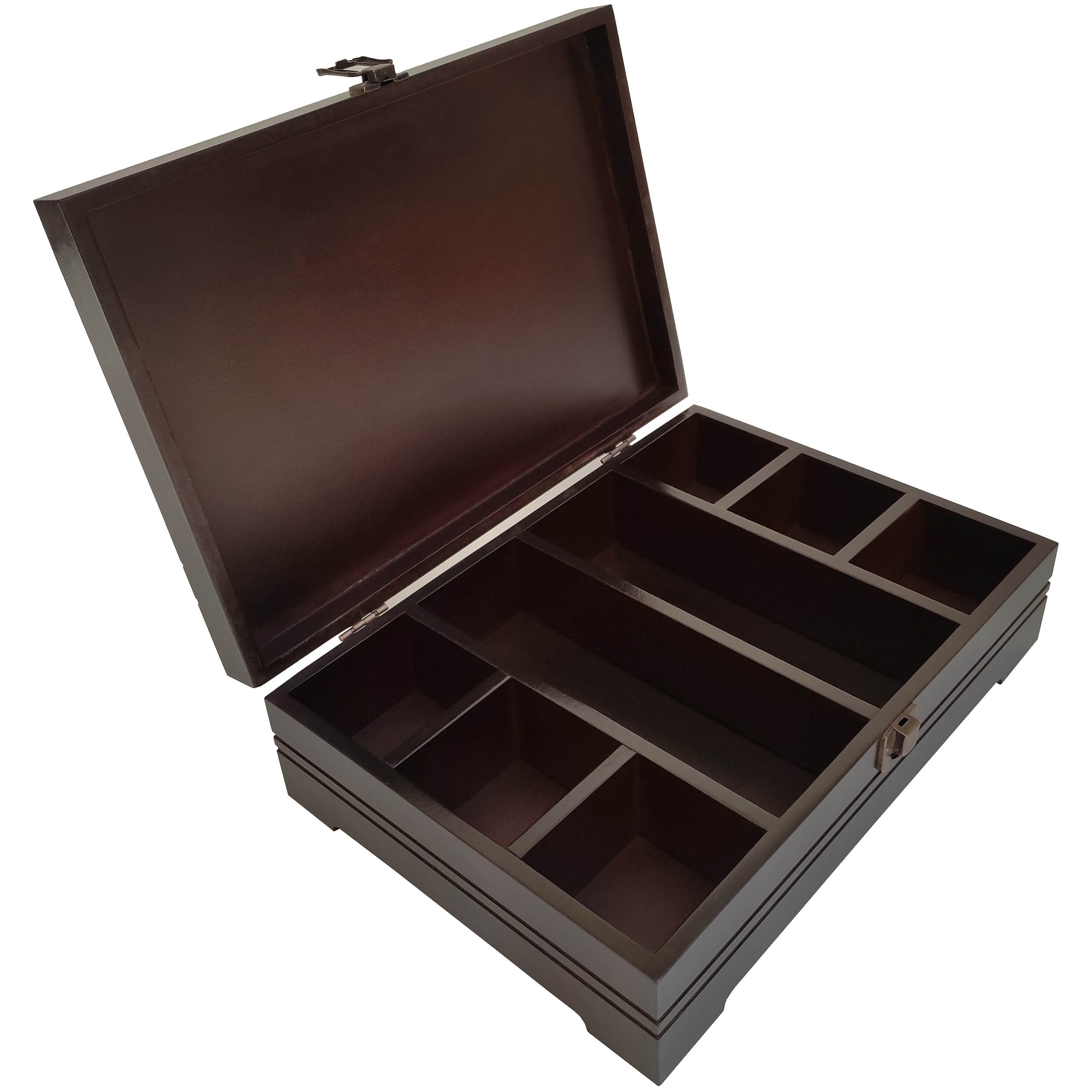 Teebeutel-Aufbewahrungsdose aus Holz mit 8 Fächern – vielseitig verwendbar