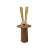 Brauner Hase-Design Holz-Zahnstochenspender