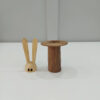 Brauner Hase-Design Holz-Zahnstochenspender