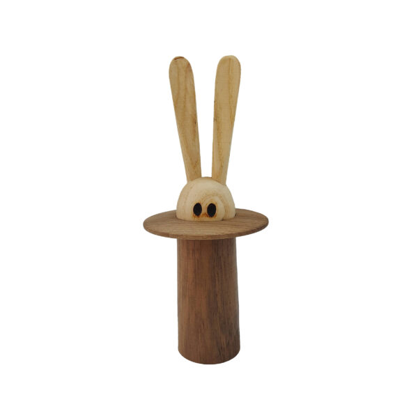Brauner Hase-Design Holz-Zahnstochenspender
