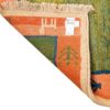 Echter persischer Gabbeh-Wollteppich handgewebt in Fars geometrisch