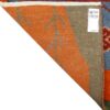 Echter persischer Gabbeh-Wollteppich handgewebt in Shiraz floral blau