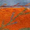 Echter persischer Gabbeh-Wollteppich handgewebt in Shiraz floral blau
