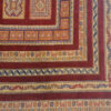 Authentischer persischer Woll Kelim Teppich handgewebt geometrisch ziegelrot