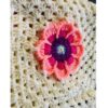 Häkelwurfdecke für Sofa und Bett, Floral Bohemian