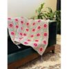 Häkelwurfdecke für Sofa und Bett, Floral Bohemian