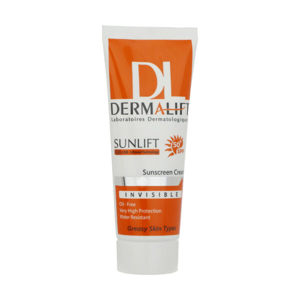 Dermalift farbloser Sonnenschutz SPF 50 – für fettige Haut, 40 ml