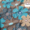 Baumwoll-Matratzenbezug – Fitted, Atmungsaktiv, Blumen Design mit Reißverschluss, 195x100 cm
