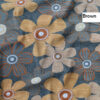 Baumwoll-Matratzenbezug – Fitted, Atmungsaktiv, Blumen Design mit Reißverschluss, 195x100 cm