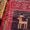 Echter persischer Gabbeh-Wollteppich handgewebt mit karierten Tiermotiven