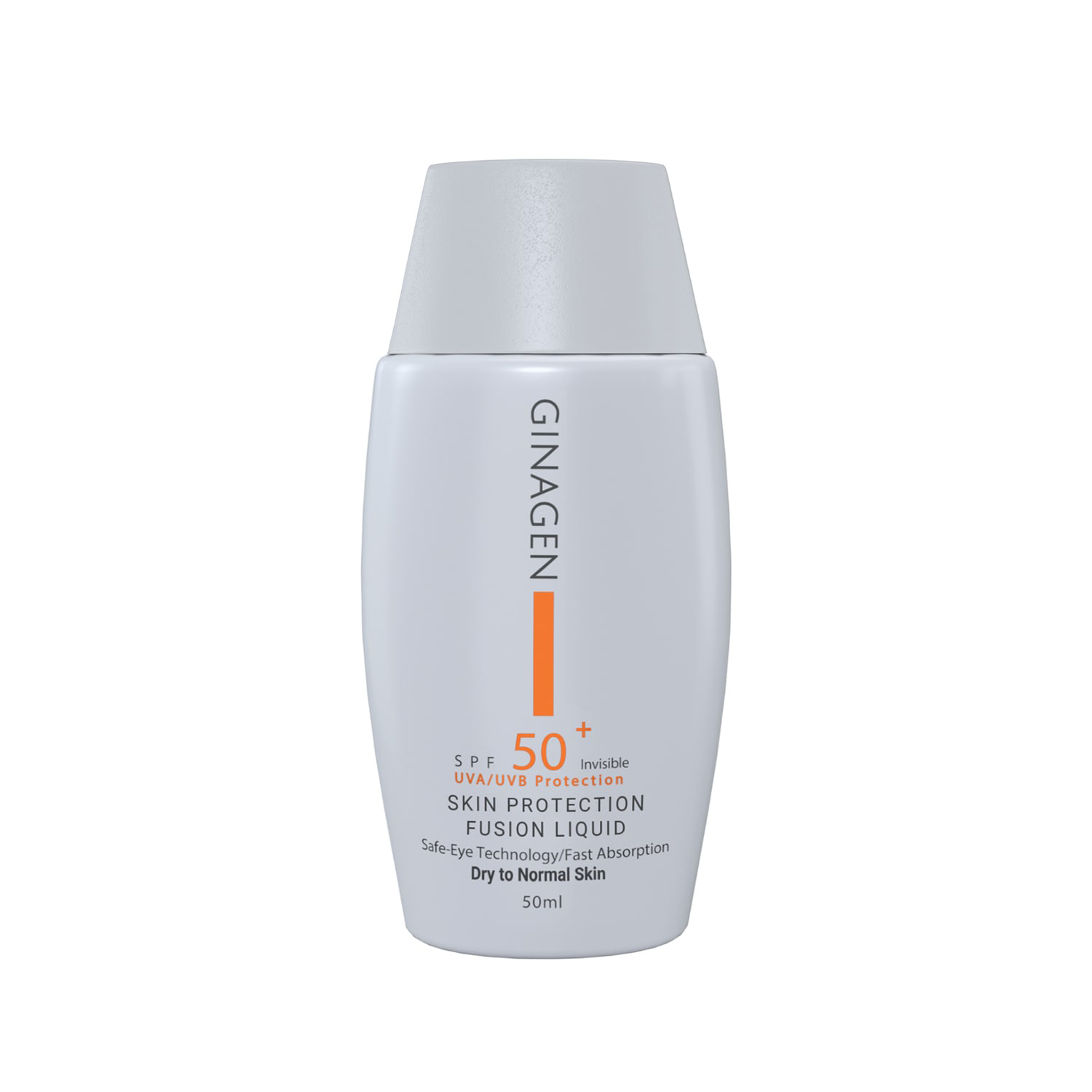 Ginagen farbloser Sonnenschutz SPF 50 – für fettige Haut, 50 ml