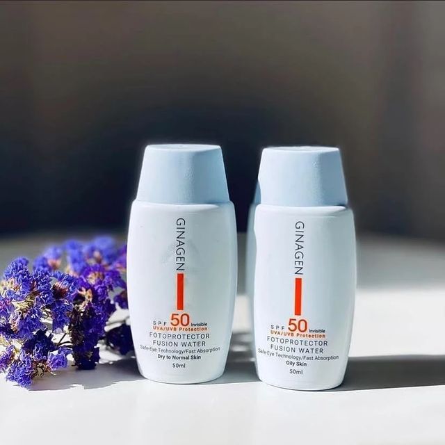 Ginagen farbloser Sonnenschutz SPF 50 – für fettige Haut, 50 ml