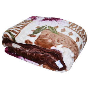 Golbaft Persische Einzelbettdecke, Floral Braun