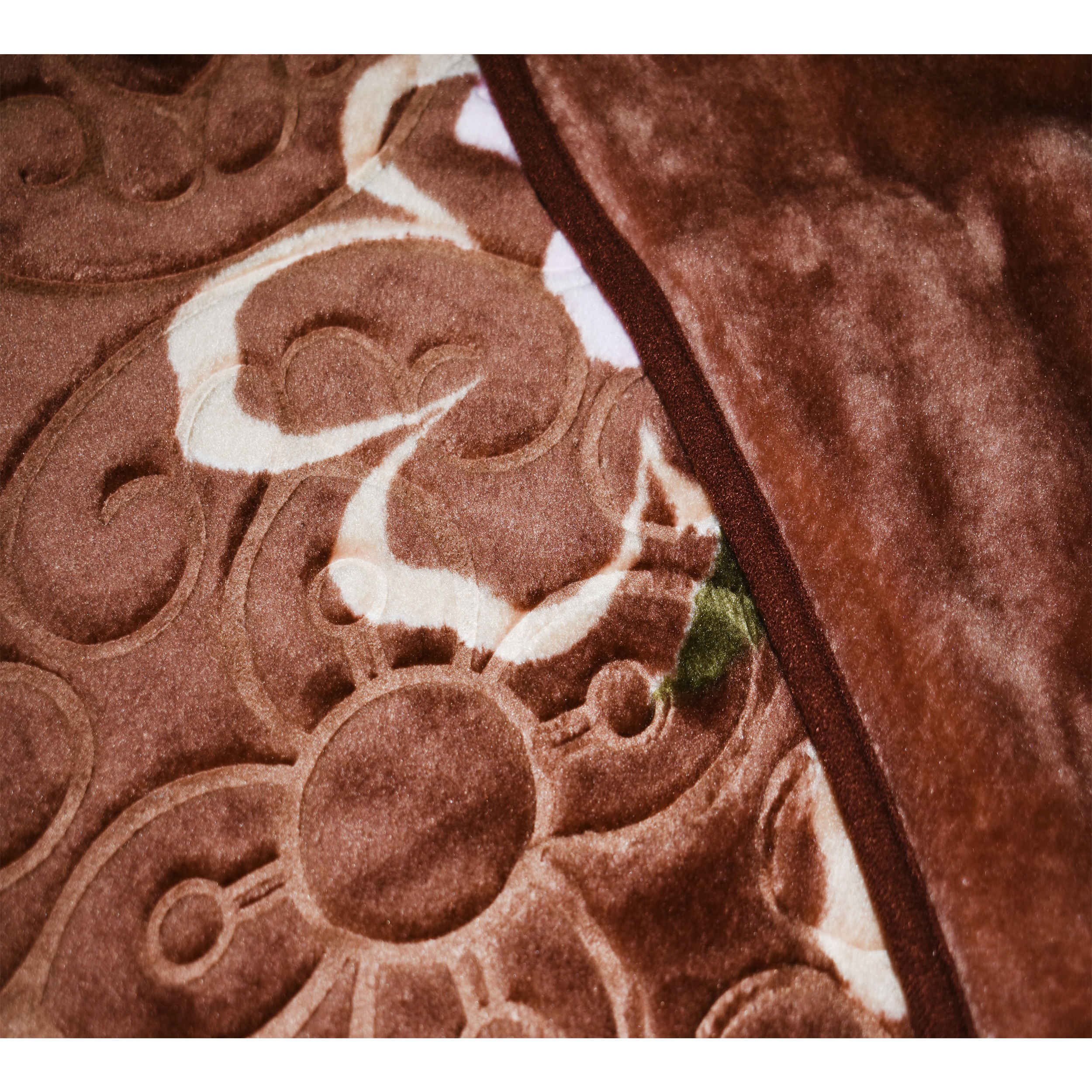 Golbaft Persische Einzelbettdecke, Floral Braun