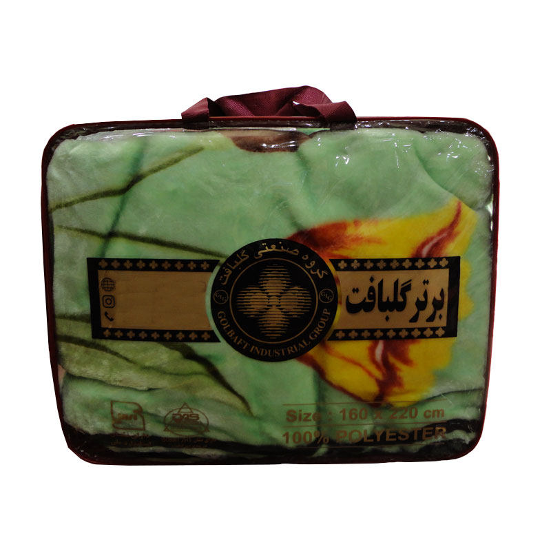 Golbaft Persische Einzelbettdecke, Floral Grün