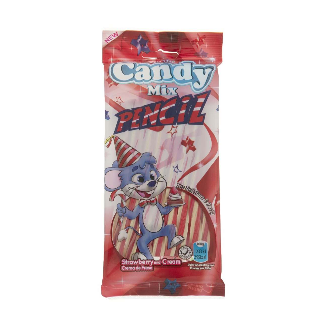 Halal Gummibonbons - Erdbeer- & Sahne-Sticks - Marabo (85g, x10)
