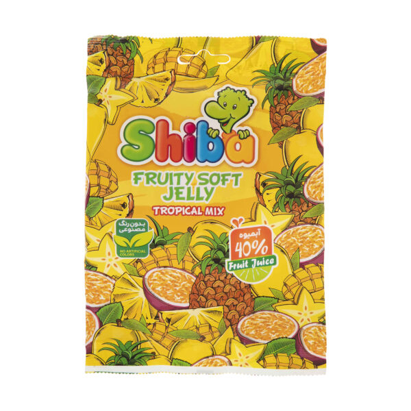 Halal Gummibonbons - Tropische Mischung Weiche Jelly - Shiba (160g, x15)