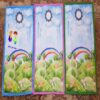 Islamische Gebetsmatte Sajadah für Kinder - Regenbogen Blau
