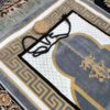 Islamische Gebetsmatte aus Samt Sajadah Traditionell Karmesinrot