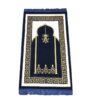 Islamische Gebetsmatte aus Samt Sajadah Traditionell Karmesinrot
