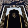 Islamische Gebetsmatte aus Samt Sajadah Traditionell Karmesinrot