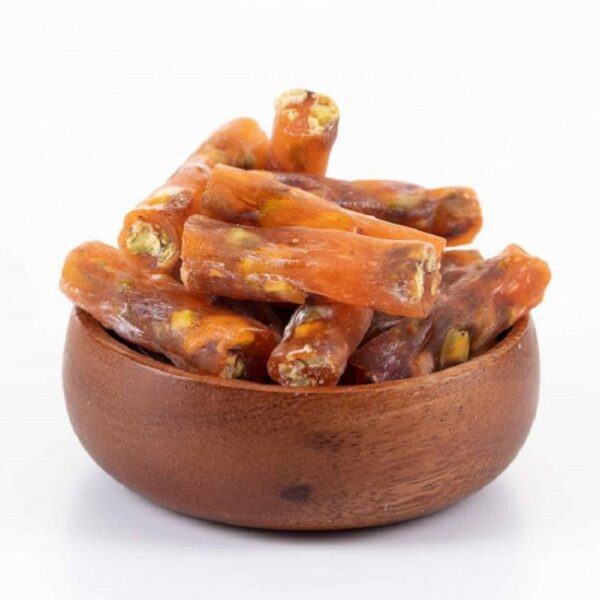 Lokum Türkischer Genuss mit Orangengeschmack & Pistazien - 500 g