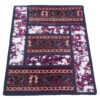 Vintage persischer handgeknüpfter Patchwork-Teppich scharlachrot