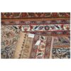 Vintage persischer handgeknüpfter Patchwork-Teppich gestreift braun