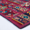 Vintage persischer handgeknüpfter Patchwork-Teppich scharlachrot