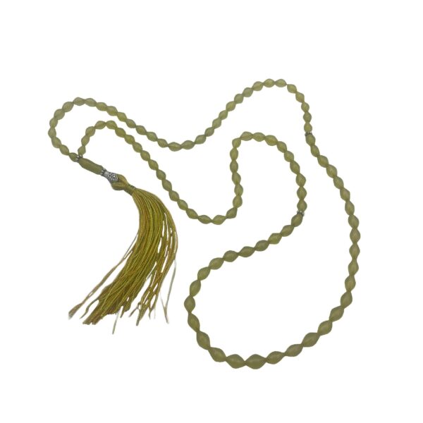 Islamischer afghanischer Shah Maghsoud-Rosenkranz mit 101 Gebetsperlen Tasbih Gelb