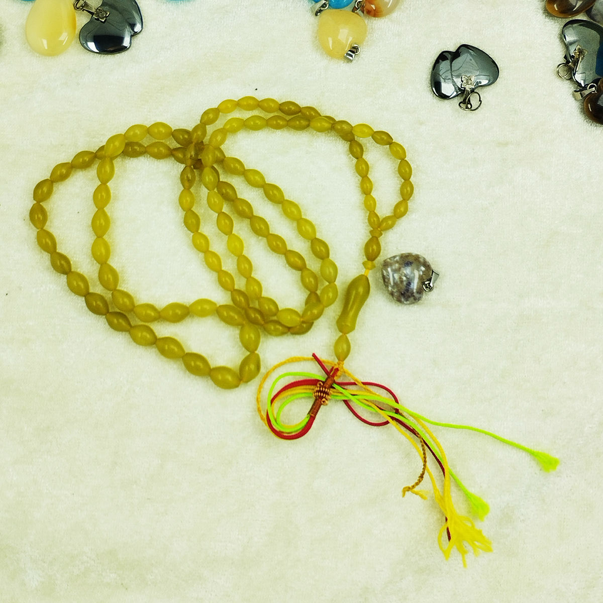 Islamischer afghanischer Shah Maghsoud-Rosenkranz mit 101 Gebetsperlen Tasbih Gandomi