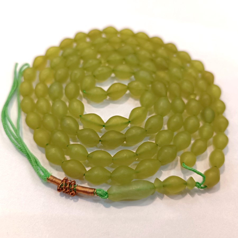 Islamischer afghanischer Shah Maghsoud-Rosenkranz mit 101 Gebetsperlen Tasbih Serpentin