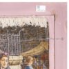 Handgeknüpfter persischer Bildteppich aus Tabriz, der eine Marktszene darstellt