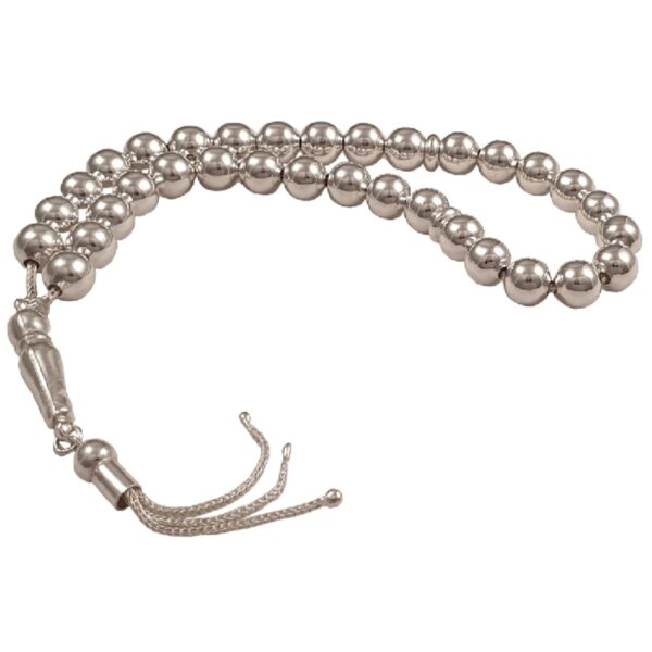 Islamischer Silber-Rosenkranz mit 33 Gebetsperlen Tasbih Milad