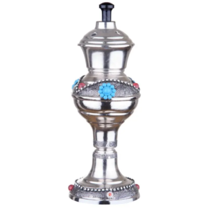 Traditioneller Esfand- und Bakhoor-Brenner – Blumendesign