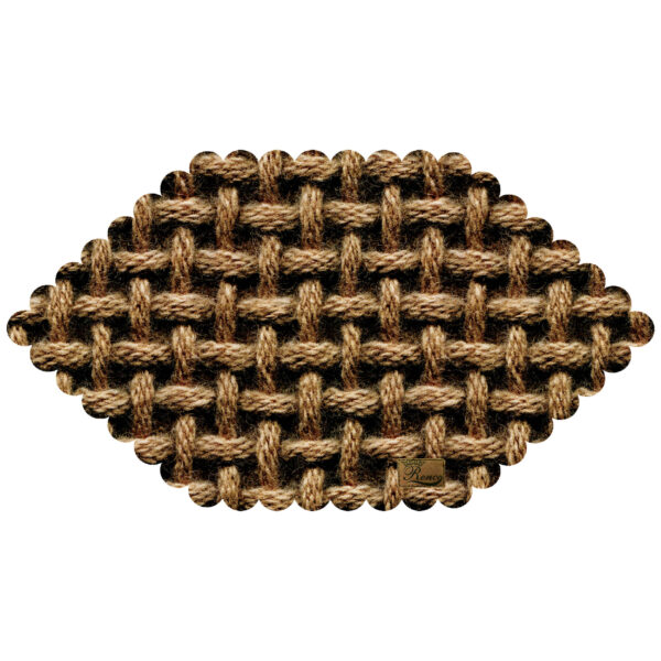 Samttischdecke Persische Eleganz Hexagon Schachbrettgewebe Design