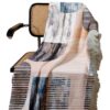 Samtwurfdecke, weich & leicht für Sofa Abstrakt Creme