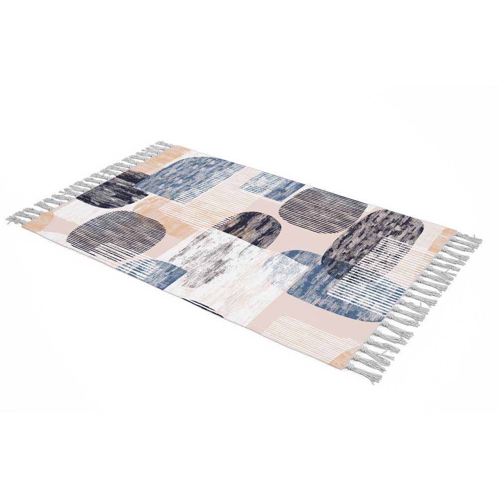 Samtwurfdecke, weich & leicht für Sofa Abstrakt Creme