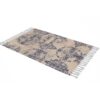 Samtwurfdecke, weich & leicht für Sofa Creme Vintage Print