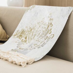 Samtwurfdecke, weich & leicht für Sofa Modell Damast