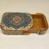 Persische Holz-Spielkarten-Aufbewahrungsbox - Khatam Emaille Floral