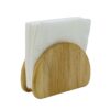 Halb-runder Holz-Taschentuchhalter – Elegantes Design