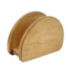 Halb-runder Holz-Taschentuchhalter – Elegantes Design