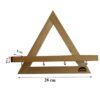 Dekorativer & handgefertigter Wand-Schlüsselhalter mit 4 Haken